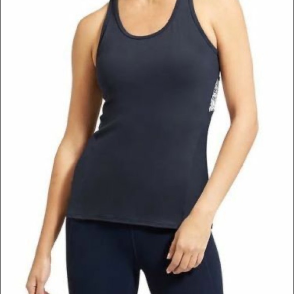 Athleta Mix Inversion Navy Tank - Picture 2 of 7